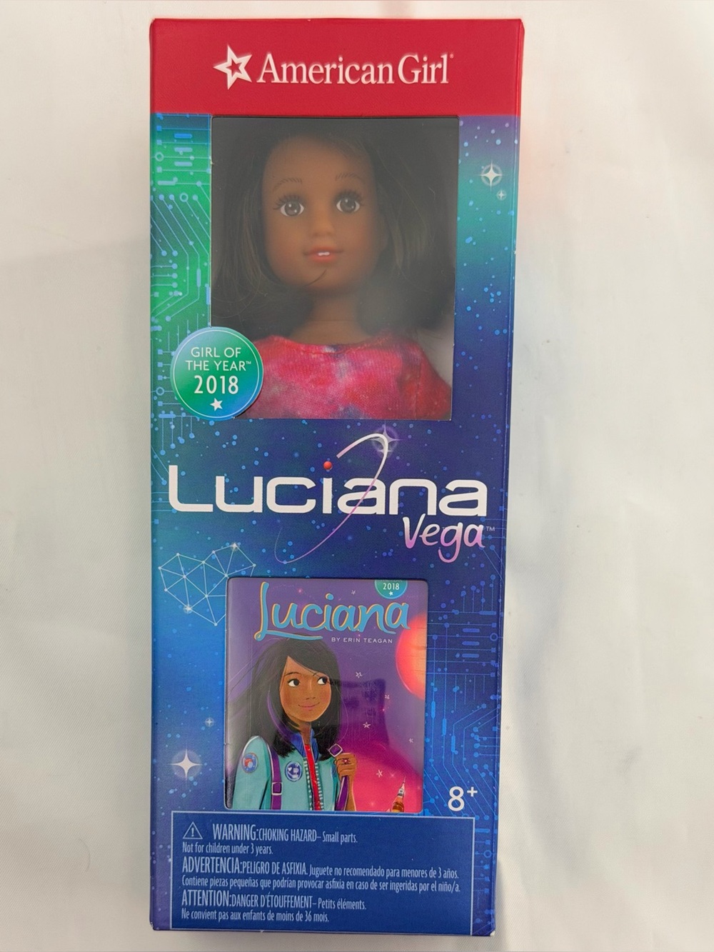 NIB American Girl Luciana Vega 2018 GOTY Mini Doll & Book NRFB